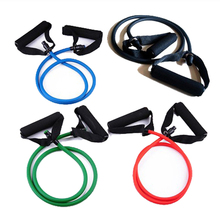 Resistance Band Slim Stretch Fitness Muscle Exercise Latex Tube Cable Fit Workout Yoga GYM 4 Colors