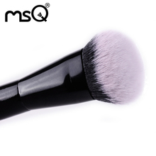 Brand MSQ Round Angled Foundation Brush Black Fiber Hair Cosmetic Brush Wood Handle Professional Product Single
