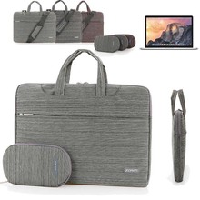 Laptop Shoulder Messenger Bag, For Apple MacBook Air/ Pro 11 12 13 15 inch Fabric Business Computer Carrying Case Briefcase