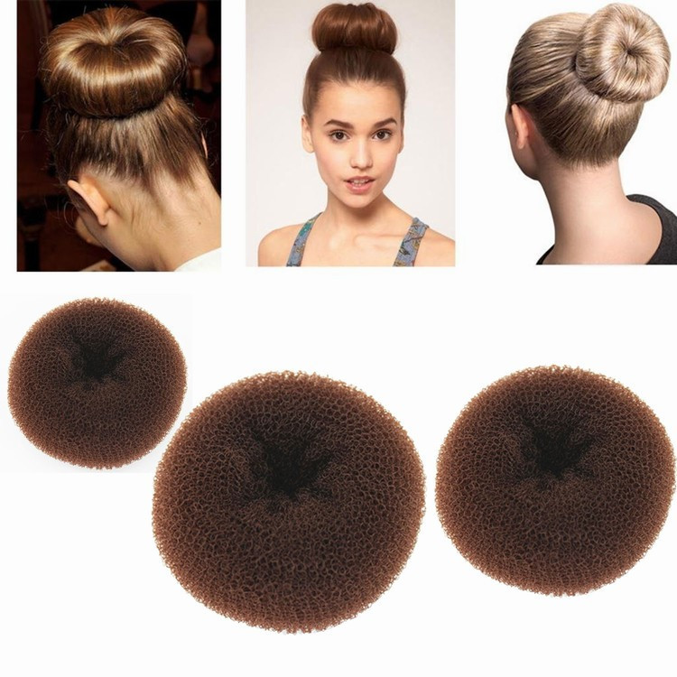 3PCS-Classy-Brown-Round-Hairdressing-Tool-Hair-Former-Donut-Doughnut-bundles-Ring-Styling-Mesh-Chignon-Bun-Maker-1 (3)
