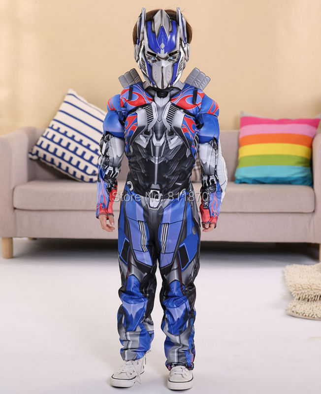 Cosplay Kids Superhero Trains Autobots Formers Optimus Prime Costume 