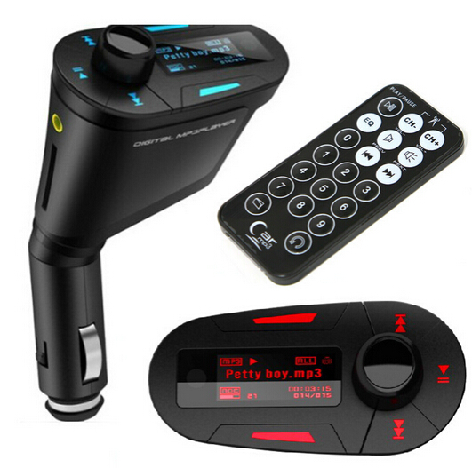 Hot Sale Kit Car MP3 Player Wireless FM Transmitter Modulator USB SD MMC LCD with Remote