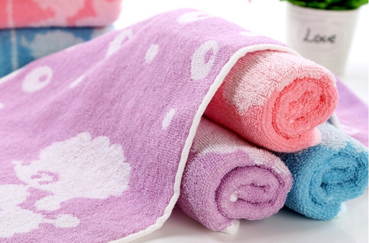 3PCSLOT Brushed Strong Absorbent Baby Bath Kids Cartoon Printing Soft Face Towel Children Towels Set Toalha De Banho Infantil (5)