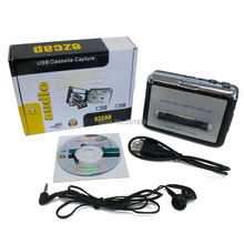1PCS/LOT Portable USB Cassette Player Capture Cassette Recorder Converter Tape-to-MP3 Auto Reverse-Stereo-Hi-Fi-Mega Bass