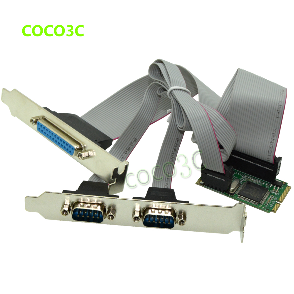 MOSCHIP MCS9922 PCIe 2 ports RS232 card PCIe to DB9 COM port adapter