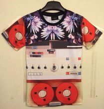 New 2014 Spring summer Fashion Men/Women t-shirt printed cute machine button top tees 3d t shirt women DT69