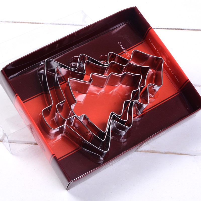 stainless steel christmas tree shape cookie cutter (1)
