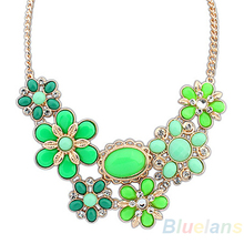 2014 New Fashion Women Alloy Bohemian Necklaces jewelry Hot Bib Choker necklaces pendants 023S