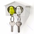 Lover Sparrow Key Ring Birdhouse Keychain Gadget Home Bird Nest Wall Hook