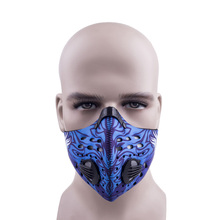 Hot Selling Blue Bicycle air filtration face Mask Motorcycle Outdoor Air filter mask Scooter Exercise face