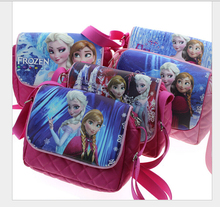2016 new children messenger bag Elsa Anna kids shoulder bag for girls cute children casual bags good quality