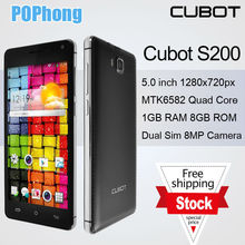 J Original Cubot S200 MTK6582 Quad Qore Cell Phone 5 0 inch 1280x720px 1G RAM 8G
