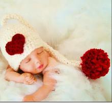 2015 Unisex Baby Newborn Stripe Long Tail Hat Baby Handmade Costume Knitted Crochet Photography Props Photo Caps Free Shipping