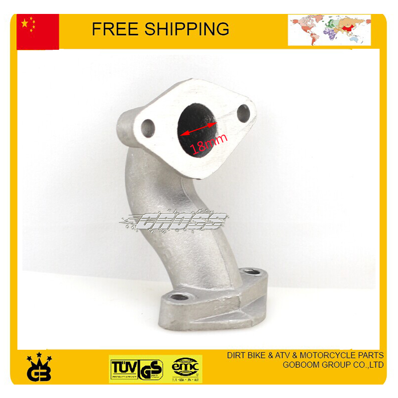 dirt bike spare parts Intake pipe Manifold connecting inlet Pipe 50cc 70cc 125cc 200cc 250cc Engine