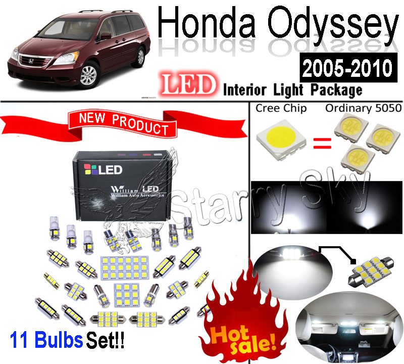 11 Blubs     SMD      Honda Odyssey 2005 ~ 2010