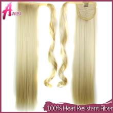 22 Synthetic Hair Long Ponytail Wowen Straight Clip in Ponytail Ribbon Pony Tail Hair Extension Hairpiece