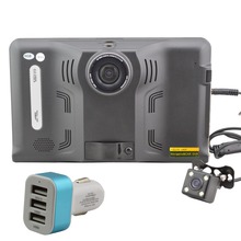 7 » Android 4.4.2 автомобиль GPS навигации грузовик автомобильный навигатор радар-детектор, Автомобильный видеорегистратор, Av-in w / навител мпо или Sygic карты