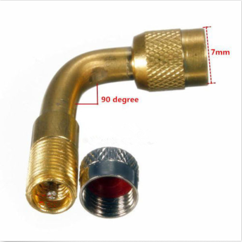Fashion Style Motorcycle Truck 90 Degree Brass Air Tyre Extension Valve