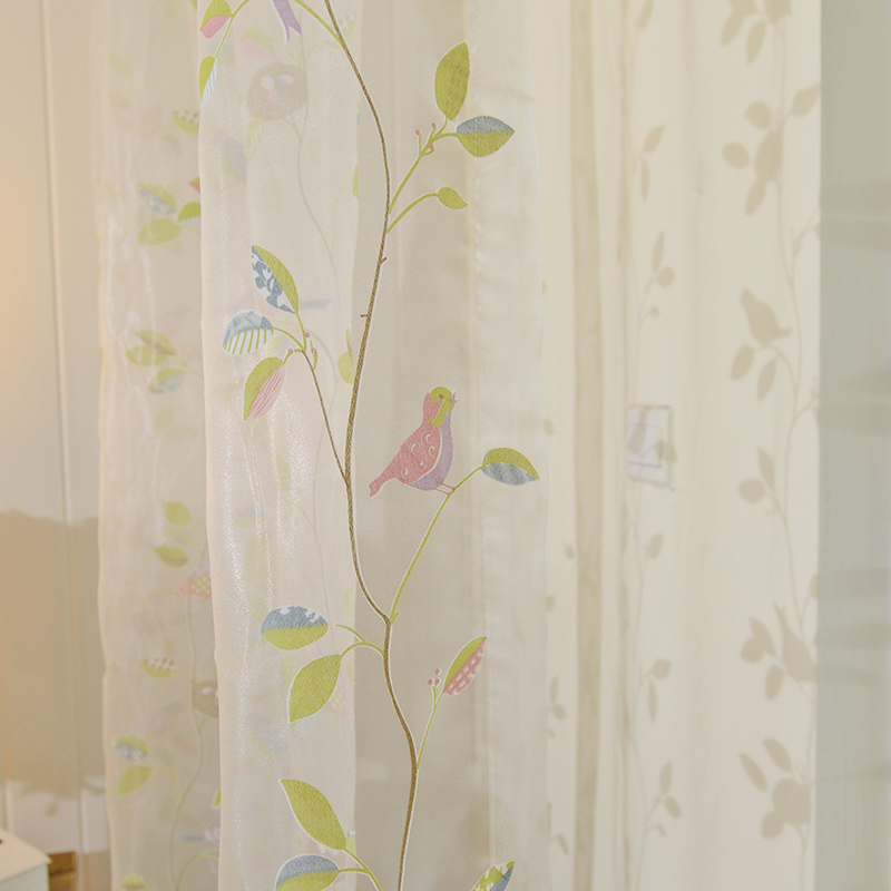 Bird Print Curtains Promotion-shop For Promotional Bird Print Curtains 