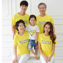 2016 Family Look Summer Men/Women Tops/Tees Casual Lovers clothes Matching Couples Family Set Heart Love T-shirts Short Sleeve