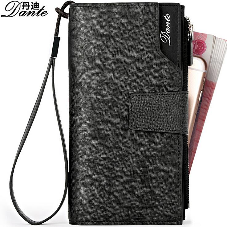 100% The First Layer Of High-Quality Cowhide Mens Wallet Genuine Leather Vertical 3 Fold Wallets Men Zipper Long Clutch Purse