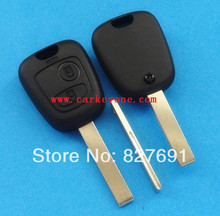 20pcs 2 button remote key shell fob case for Peugeot 407 without logo key blank fob