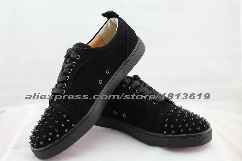 Aliexpress.com : Buy black suede JUNIOR Red Bottom shoes men women ...