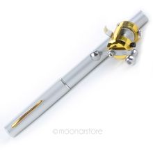 High Quality Sale Pen Shape Mini Portable Pocket Aluminum Alloy Fishing Fish Rod Pole Reel For