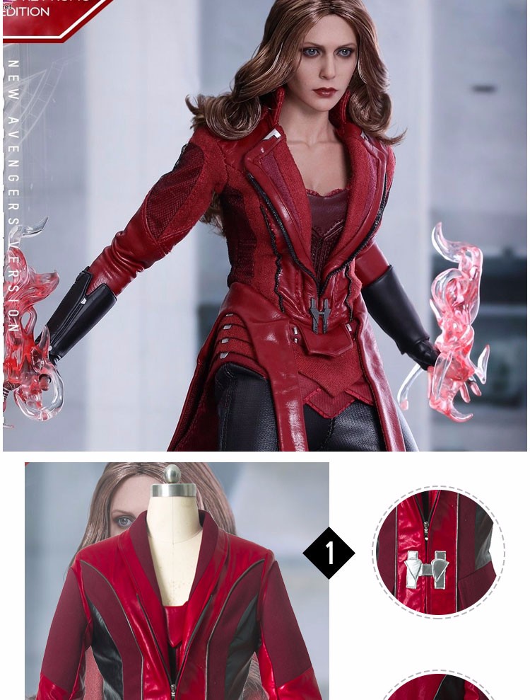 Avengers Age Of Ultron Wanda Maximoff Scarlet Witch Costume For