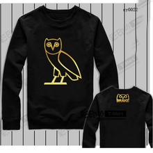 Eggs Cotton Men’s Sportwear Coat Jogger Tracksuit Pullover OWL Sweatshirt Crewneck Bird OVO Drake OVOXO Black Hip Hop Hoodie Men