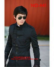 Men’s fashion personality, cultivate one’s morality new paragraph dust coat grows in single breasted coat. 441.S – 3 xl