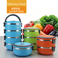 2016 Hot Korean Thermal Insulated Bento Boxes Stainless Steel Lunch Box Picnic Food Container