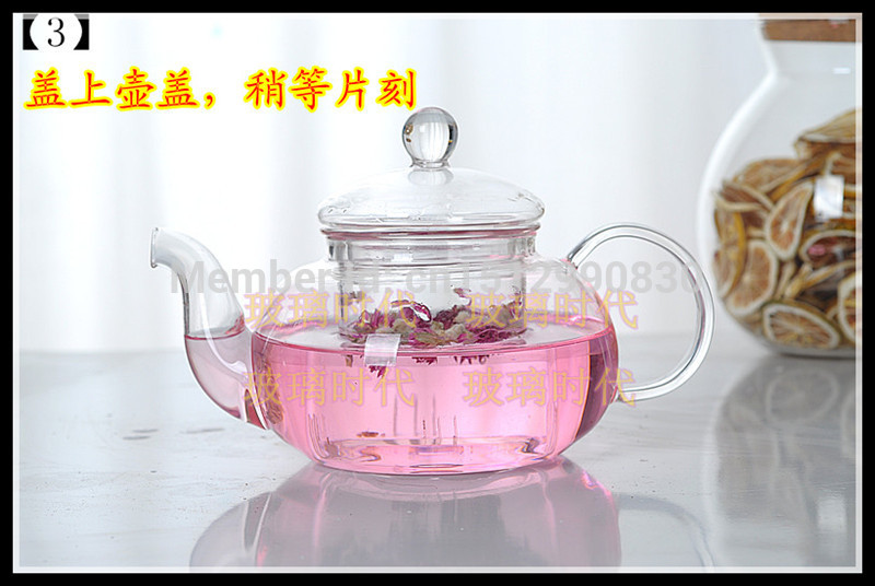 New 2015 Kung Fu Ceramic Porcelain Teapot Flower Black Tea Glass Tea Set high temperature resistant