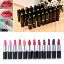 12 Color Matte Russian Lipstick Waterproof Long Lasting Ruby Woo Lip Stick Lip Gloss Pen Lip Balm Makeup Cosmetic Tool BO