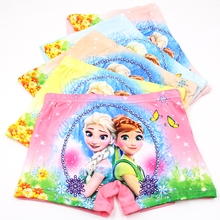 5Pcs/lot Children’s Boys Girls Underwear Baby Boxer Underpants Kids Pants Boxer Cute Cartoon Kids Girls Panties anna elsa
