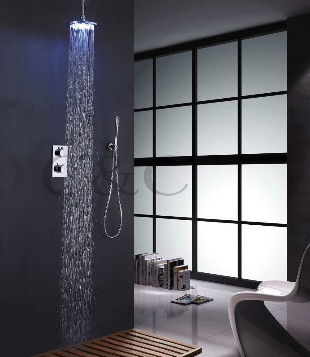 Online kopen wholesale led shower heads concealer uit china led ...
