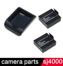 Hot Sale 2Pcs 3.7V 900mAh Sj4000 battery Rechargeable Li-ion Spare Battery For Sj4000 Sports Action Camera Accessories