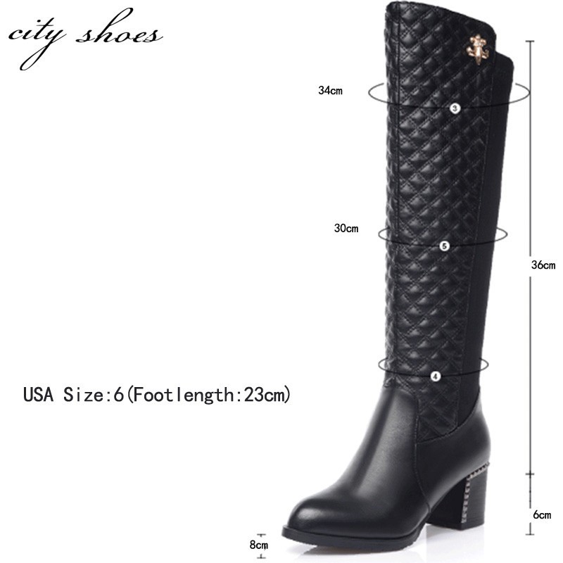 Soft PU Leather Black Sexy Fashion Women Winter Knee High Boots,2014 N