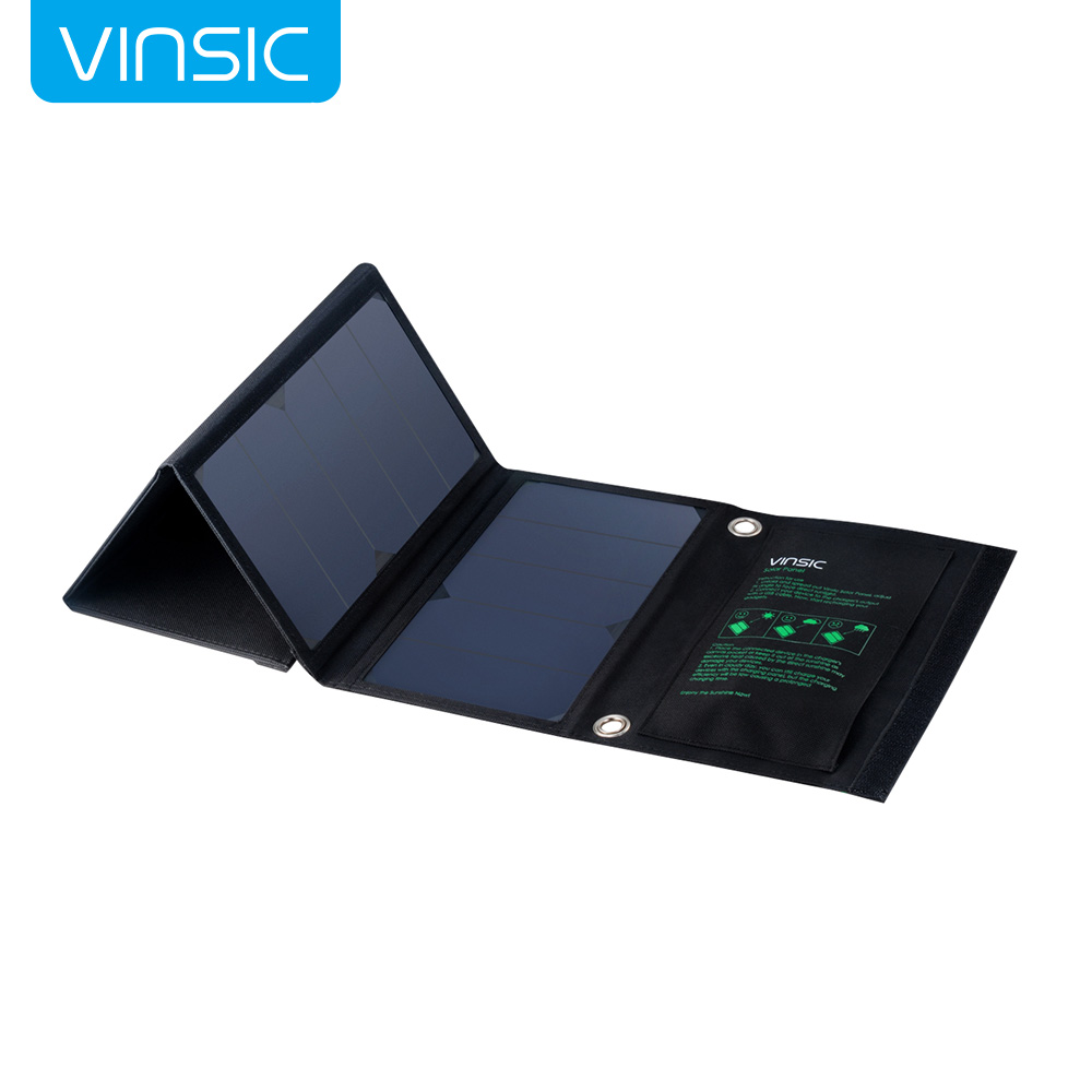 Vinsic S3 Exclusive worldwide 22W high Efficiency Solar Panel Fordable and Portable Dual-port Solar Charger (Black) Vinsic S3 Exclusive worldwide 22W high Efficiency Solar Panel Fordable and Portable Dual-port Solar Charger (Black)