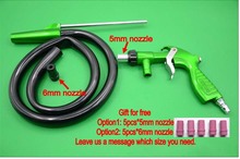 Envío gratis : pistola, Heavy duty arenadora, pistola de chorro de arena kit con 5 mm y 6 mm boquilla, 5 unid boquilla como regalo, ps-2