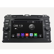 HD 1024*600 Quad Core 1.6G 16GB Android 5.1.1 Car DVD Player Radio GPS Navi Stereo for Toyota Prado Land Cruiser 120 2006-2010