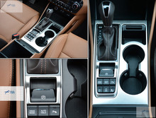 Water Cup Holder & Electronic Handbrake Frame Cover Interior Trim 2pcs For Hyundai Tucson 2016