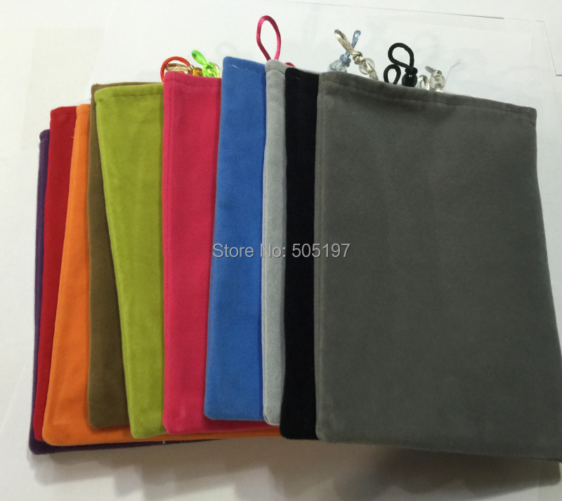 Cotton fleece mobile phone pouch for tablet MID for iPhone 6 Plus 7 inch smart phablet