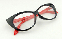 Sexy Vintage Fashion Cat Eye Shape Women Lady Girls Plastic Plain Eye Glasses