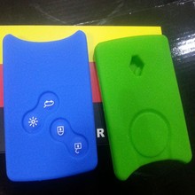 Silicone Key Fob Cover Renault Logan Car Keyring Megane 2 3 Koleos Sandero Duster Car Key Shell For Renault Key Fob Cover