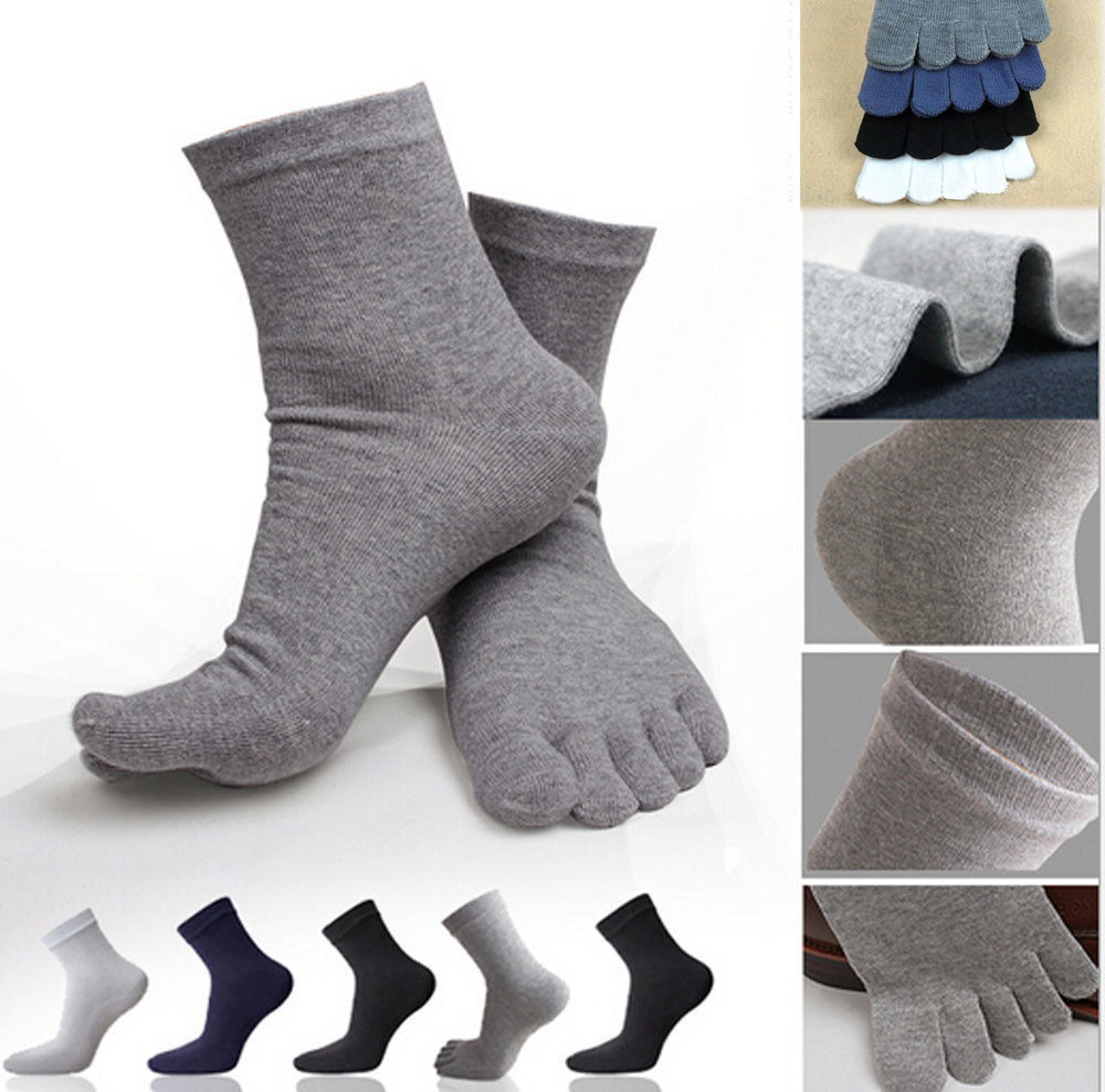 Brand new hot 2pcs pair Men Women Socks Sports Ideal For Five 5 Finger Toe Shoes
