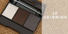 2015 Promotion Hot Sale Full Size Powder Shadows Makeup Professional 3 Colour Eyebrow Powder shadow Palette
