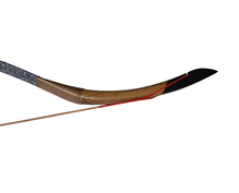 traditonal Outdoor Sport hunting Archery shooting practice Black leather Handmade Bow Longbow bowbag bow arrows