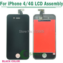 Free shipping EMS DHL 10PCS/LOT For iPhone 4 4G LCD with touch screen digitizer Assembly White or Black Original