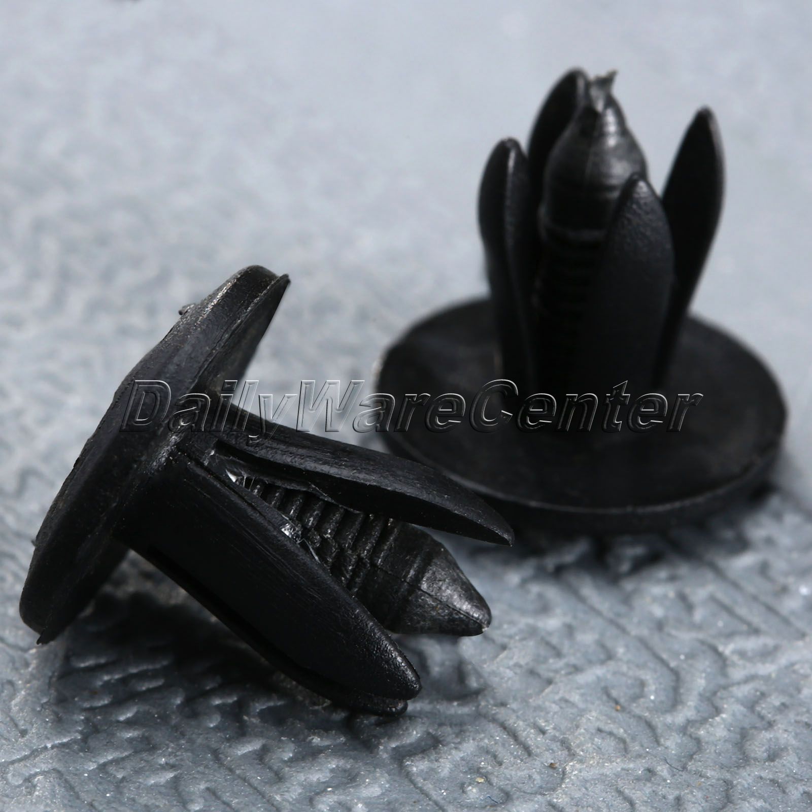 50Pcs Auto Plastic Bumper Fastener Rivet Retainer Push Type Engine